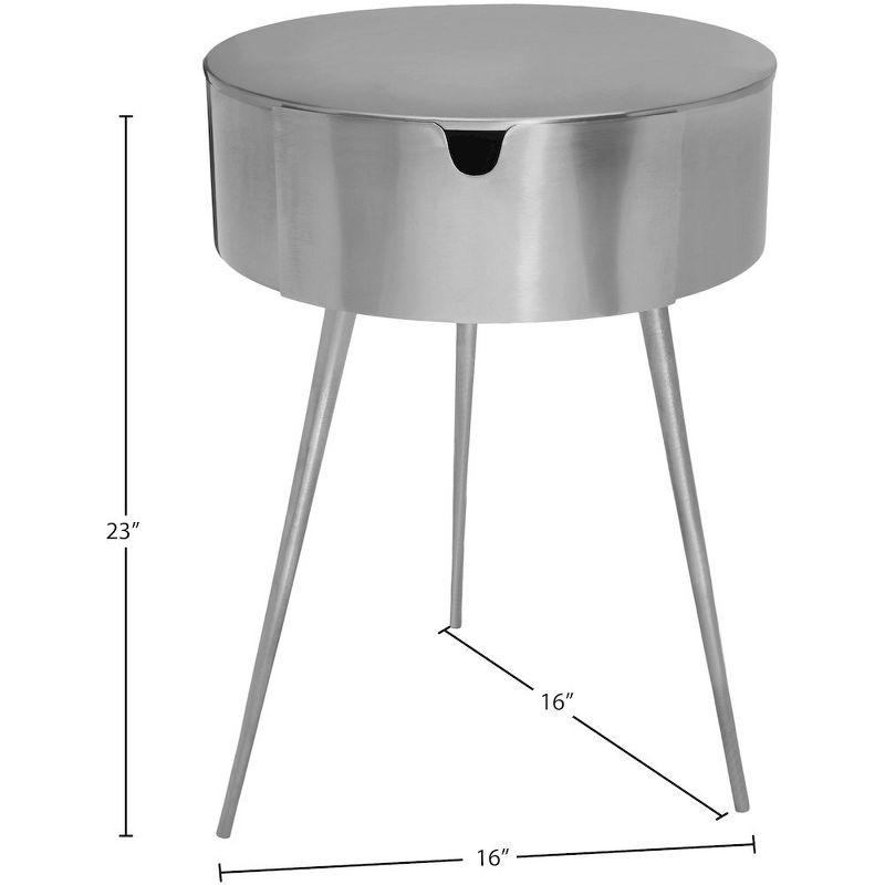 Meridian Furniture,Bali Silver Nightstand