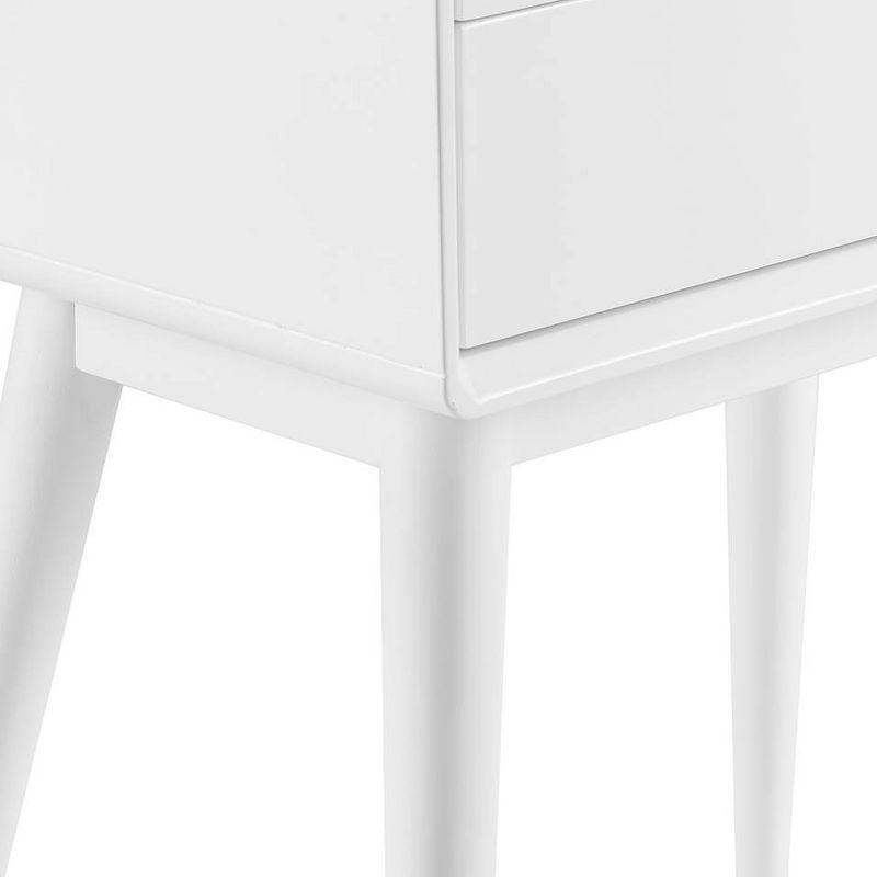 Stephanie Elle Decor Mid-Century Modern Nightstand with 2- Drawers for Storage