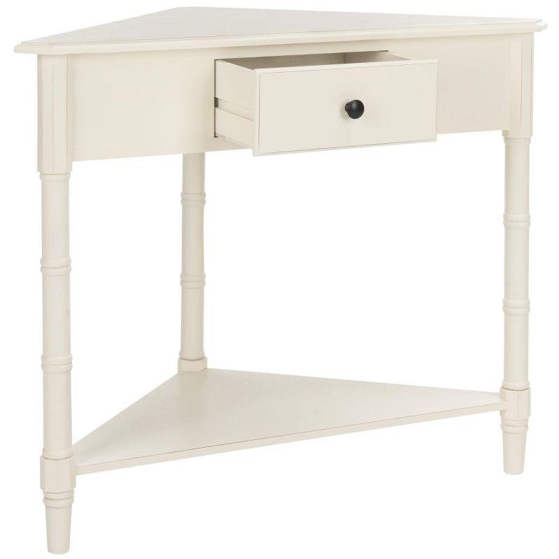 Gomez Corner Table - AMH5709C - Off-White - Safavieh Couture
