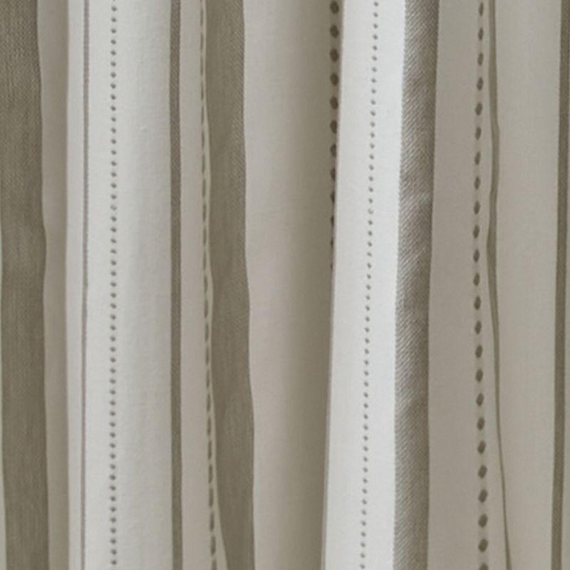 Split P Larkin Stripe Tan Shower Curtain 72" x 72"