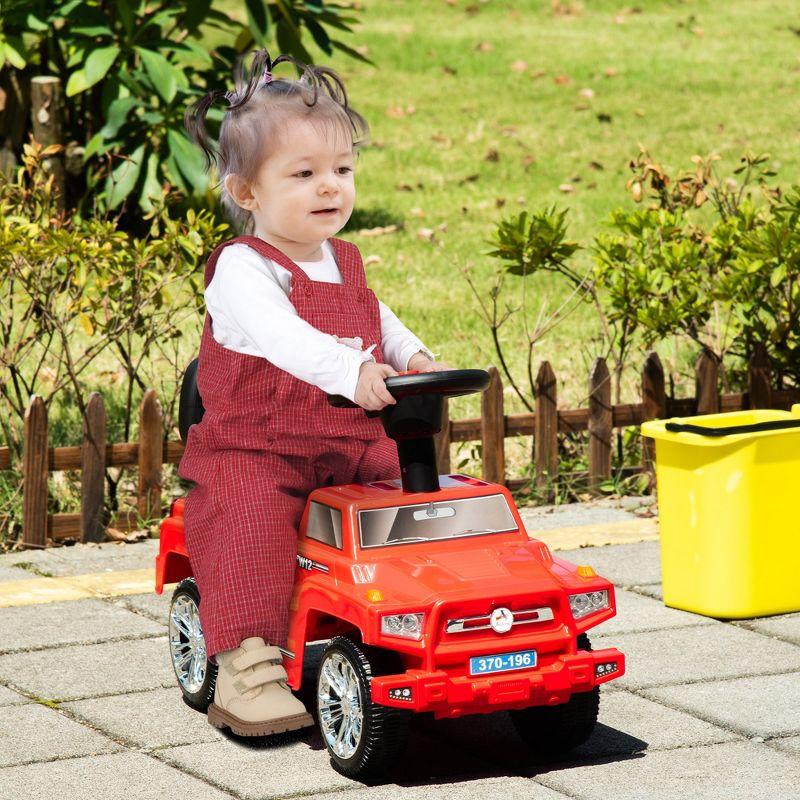 Red Toddler SUV Style Ride-On Car with Music and Lights