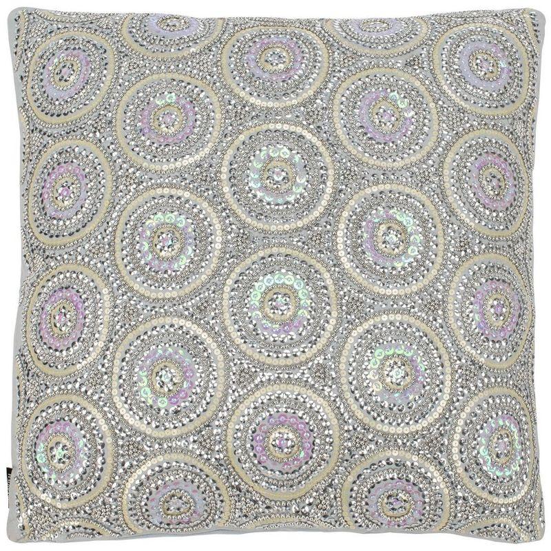 Herefordshire Sequined Cotton Throw Pillow