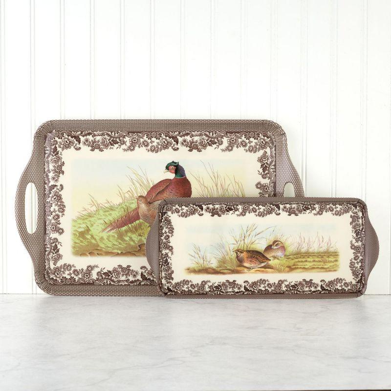 Pimpernel Pimpernel Woodland Large Melamine Hndld Tray 18.9 X11.6"