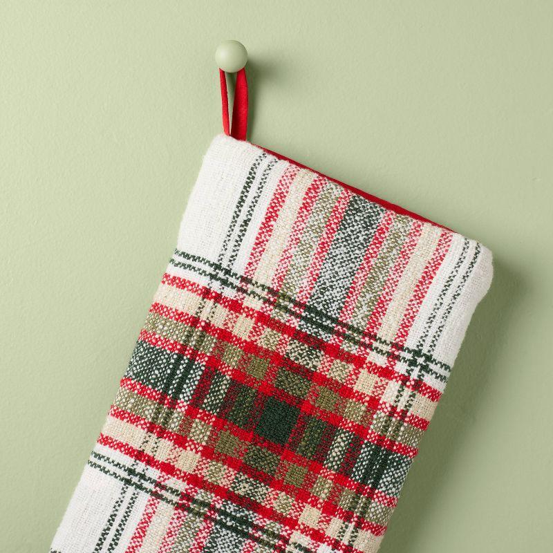 Rustic Plaid Woven Christmas Stocking - Hearth & Hand™ with Magnolia