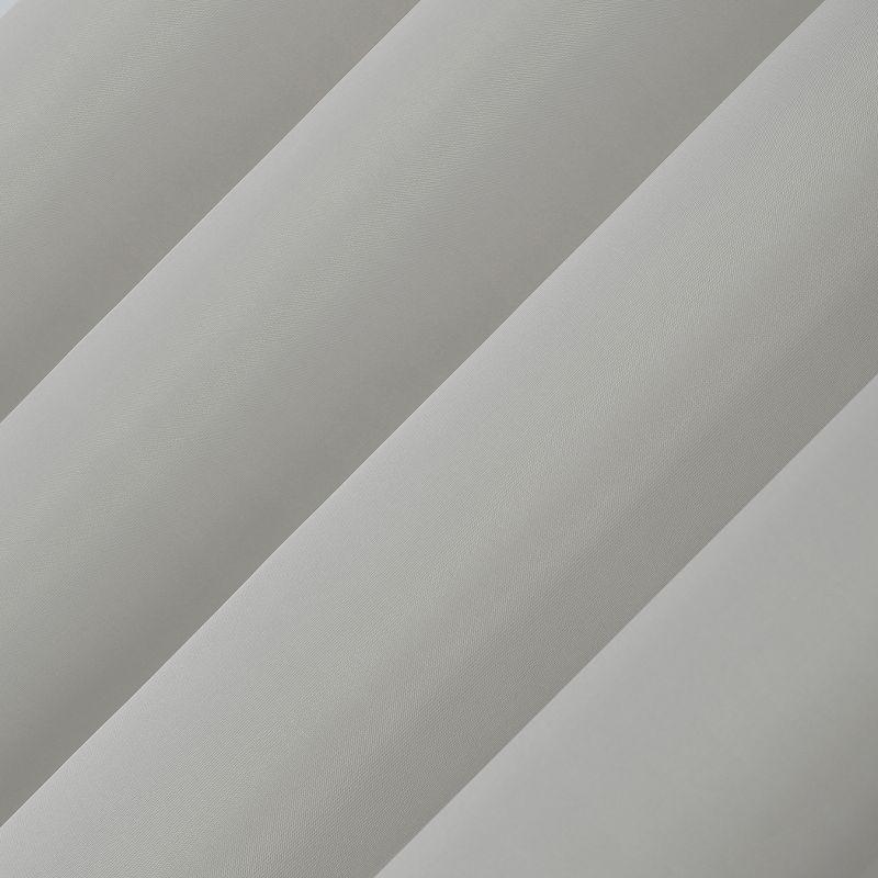 59"x95" No. 918 Sheer Emily Voile Rod Pocket Curtain Panel Silver Gray: Transitional Indoor Polyester Drapery