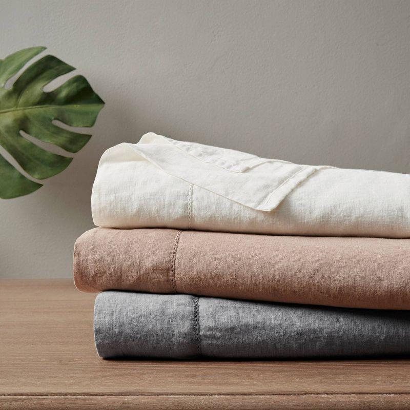 Linen Blend 4 Piece Sheet Set