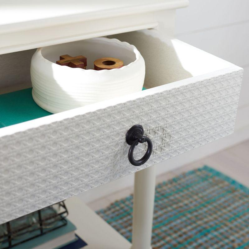 Haines 1 Drawer Accent Table - ACC5720D - White - Safavieh