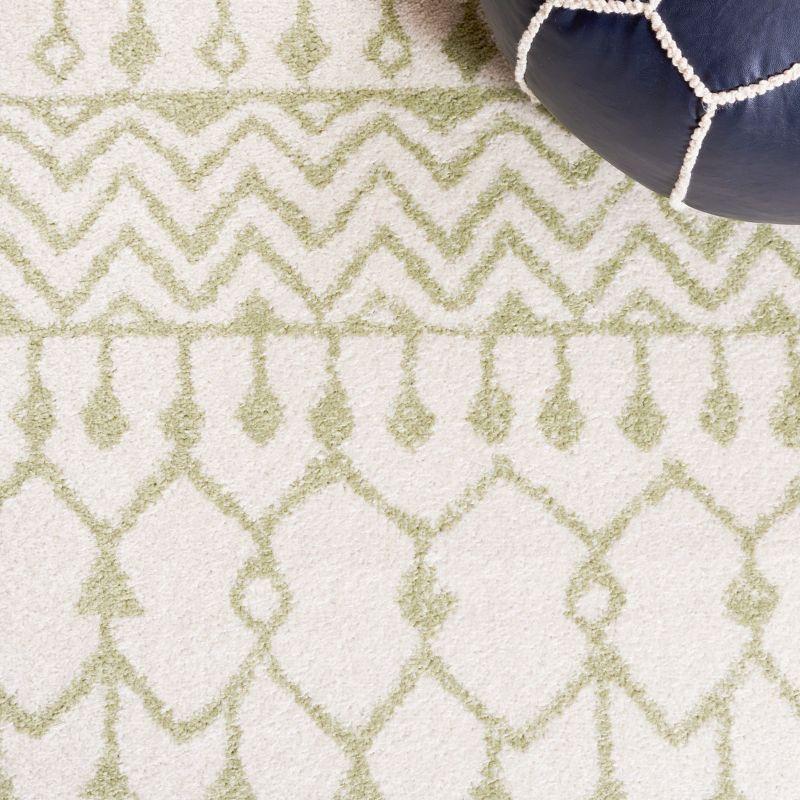 Tulum TUL270 Power Loomed Area Rug - Ivory/Sage - 6'x9' - Safavieh.