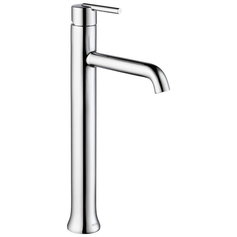 Sleek Modern 13.5" Chrome Zinc Single Hole Vessel Faucet