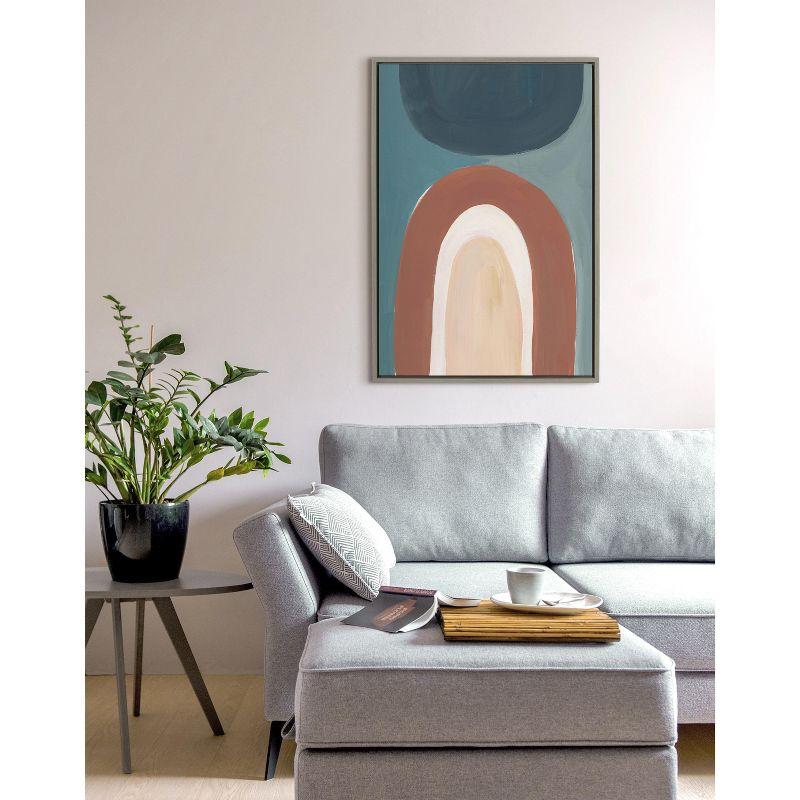 Kate and Laurel Sylvie Teotitlan Valley Study 1 Framed Canvas by Kate Aurelia Holloway, 23x33, Gray