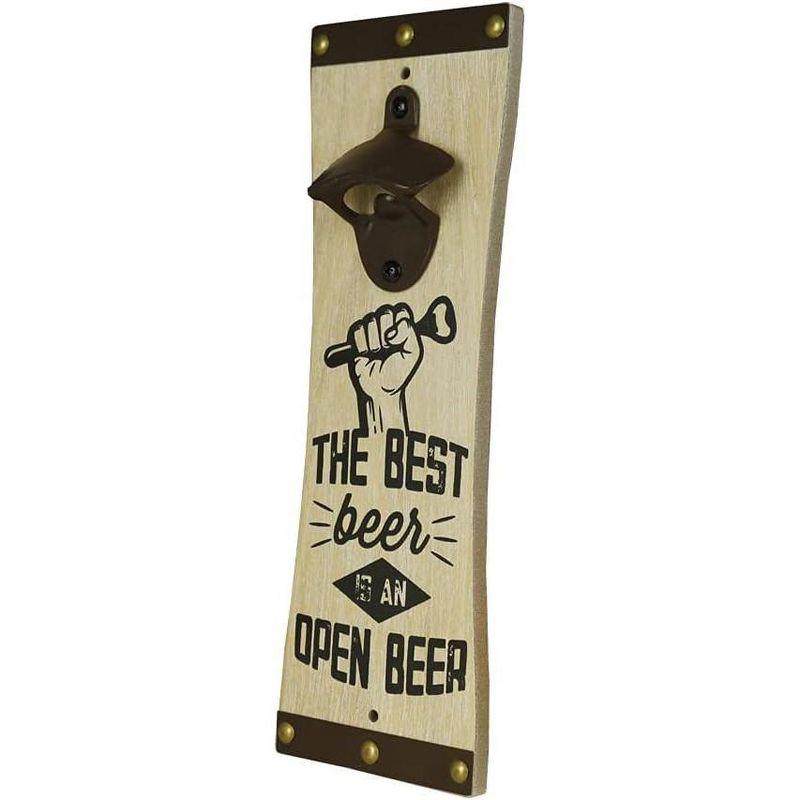 Amber Fight Gear Wall-Mounted Bottle Opener for Beer, Soda, and Pop Modern & Elegant Kitchen and Barware