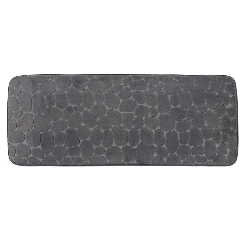 Evideco Pebble Runner Mat - Memory Foam - 48"L x 18"W for Kitchen, Bathroom and more