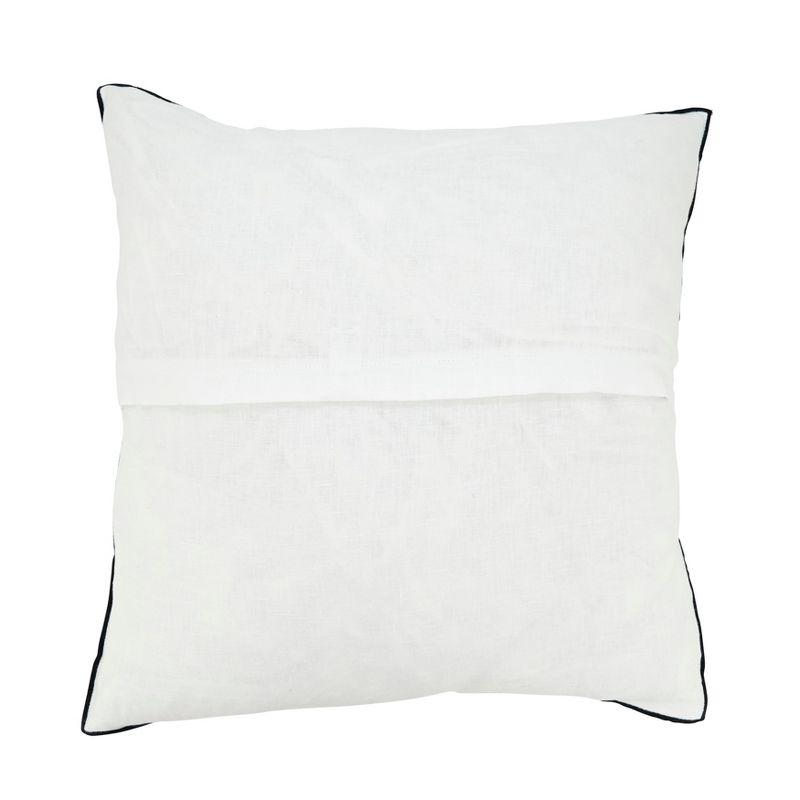 Saro Lifestyle Stonewashed Stitched Edge Poly Filled Throw Pillow