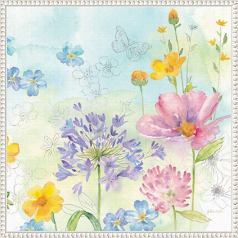 Amanti Art Wildflower Mix II by Cynthia Coulter Framed Canvas Wall Art Print