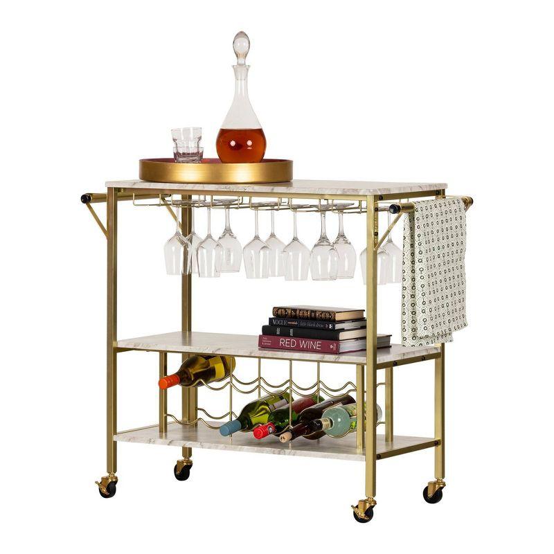 Maliza Metal Bar Cart