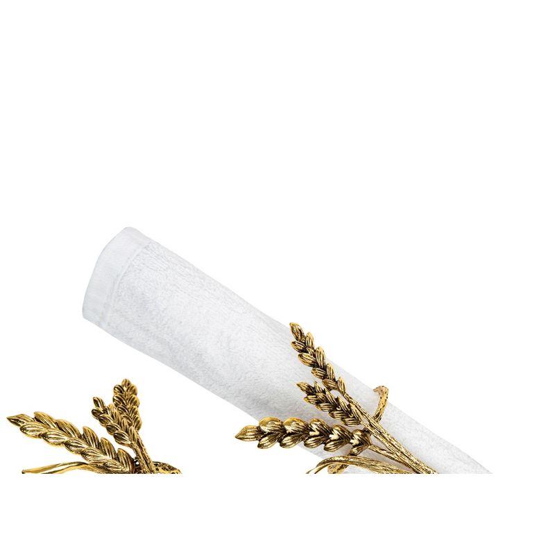 C&F Home Bronze Wheat Napkin Ring S/4
