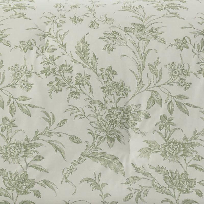 Laura Ashley Laura Ashley Natalie Green Floral Cotton Comforter Bonus Set