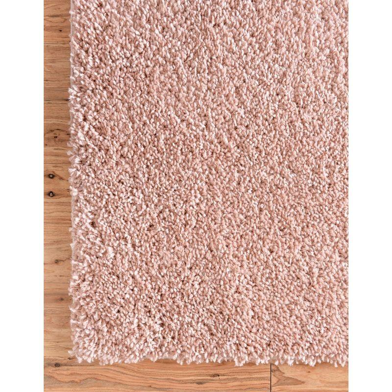 Unique Loom 8' 0 x 8' 0 Davos Shag Dusty Rose Area Rug