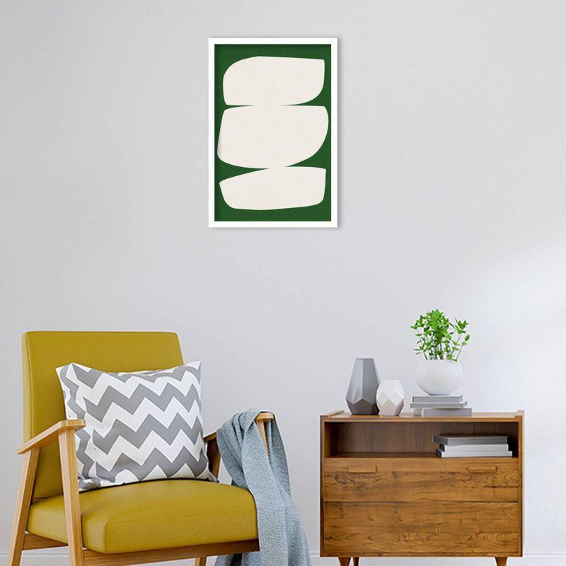 17" x 25" Balance in Emerald by Simon West Wood Framed Wall Art Print - Amanti Art