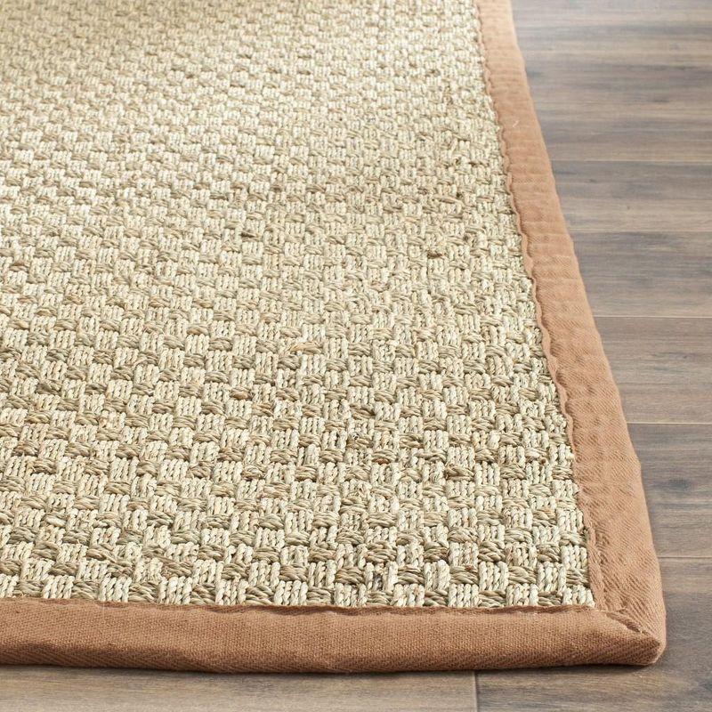 Natural Brown Hand-Knotted Cotton Area Rug 8' x 10'