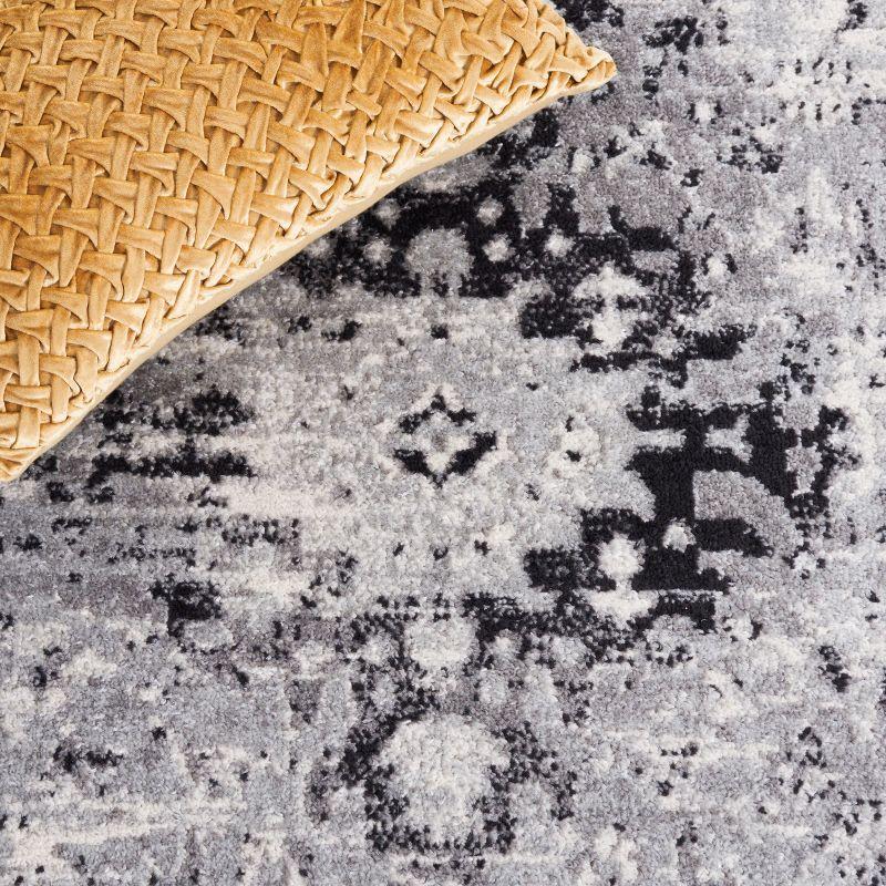 Madison MAD154 Power Loomed Indoor Accent Rug - Grey/Black - 3'x5' - Safavieh