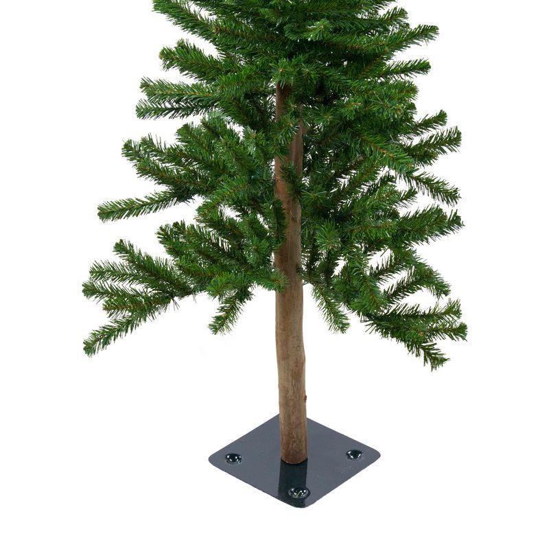 Set of 3 Alpine Artificial Christmas Trees 3', 4' and 5'- Unlit