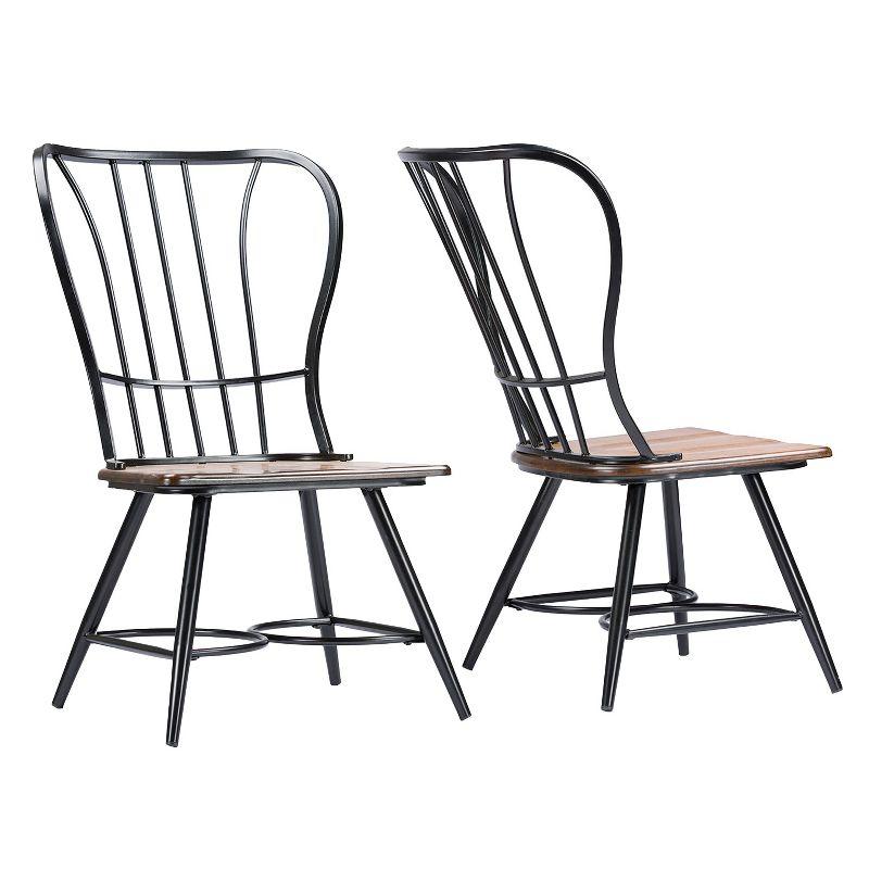 Longford Industrial Dining Chair (Set Of 2) - Baxton Studio