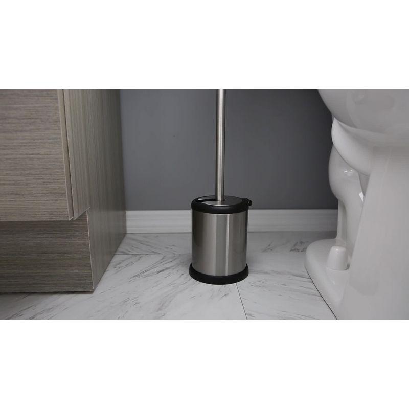 Toilet Brush with Self Closing Lid - Bath Bliss