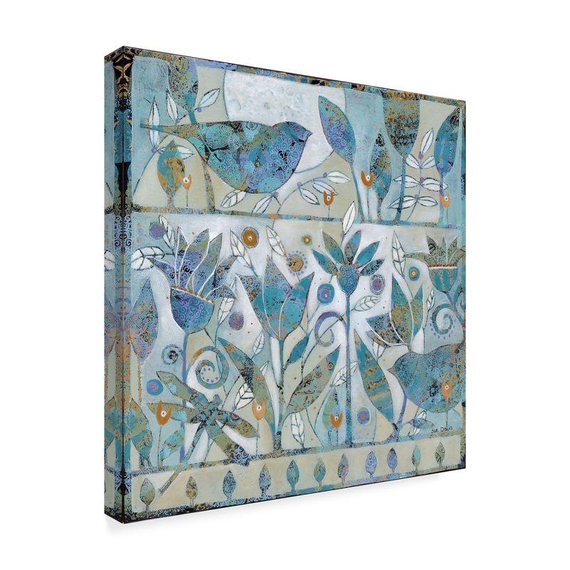 Sue Davis Spring Garden Abstract Floral Canvas Art Print