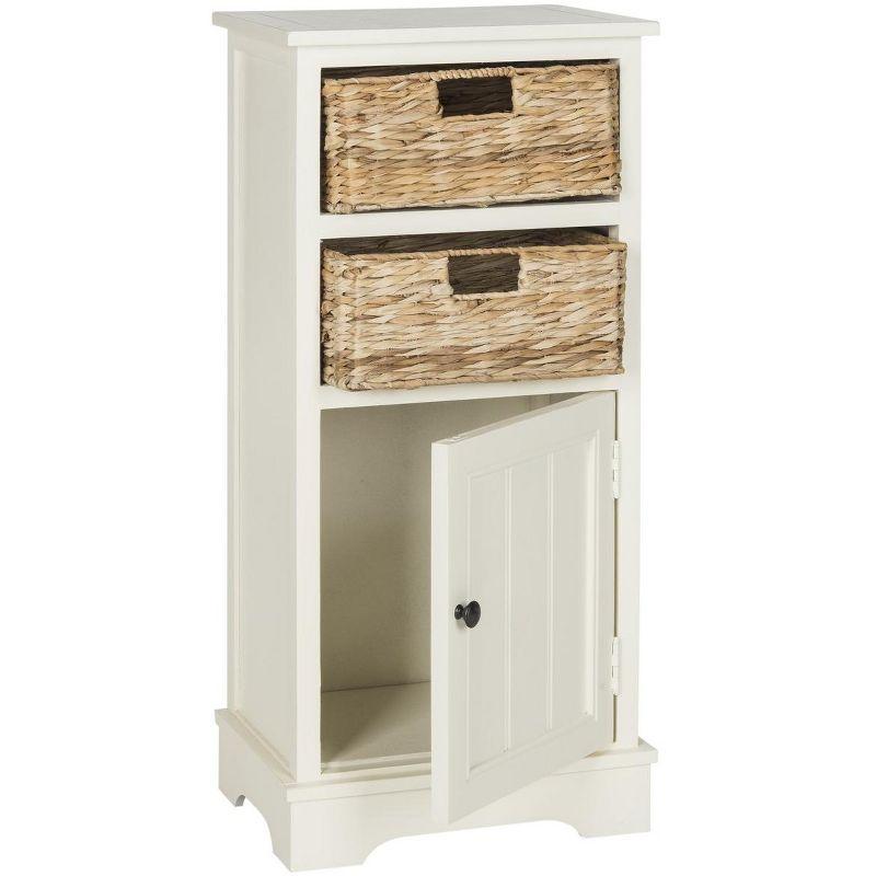 Connery Cabinet - AMH5742 - Vintage White - Safavieh Couture