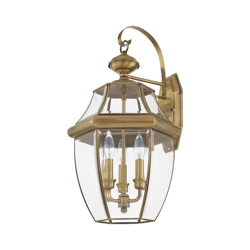 Livex Lighting Monterey 3 - Light Wall Light in  Antique Brass