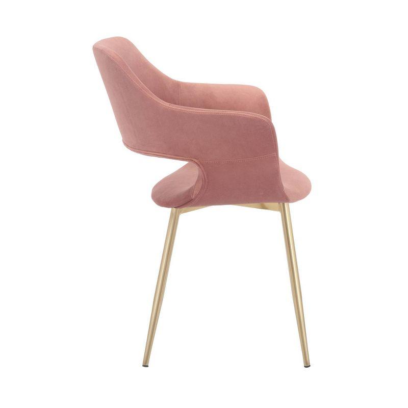 Gigi Velvet Metal Dining Room Chair - Armen Living