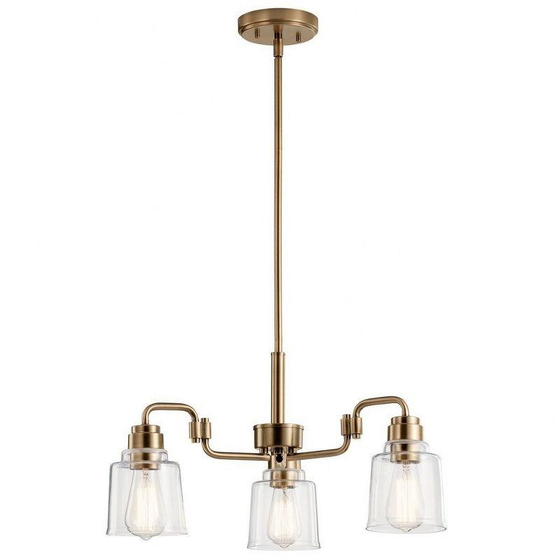 Kichler Lighting Aivian 3 - Light Chandelier in  Weathered Brass