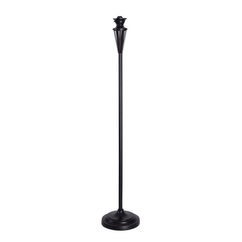 1-Light Harmond Art Glass Torchiere Bronze - Kenroy Home: Elegant Steel Base, 3-Way Rotary Switch, UL Listed