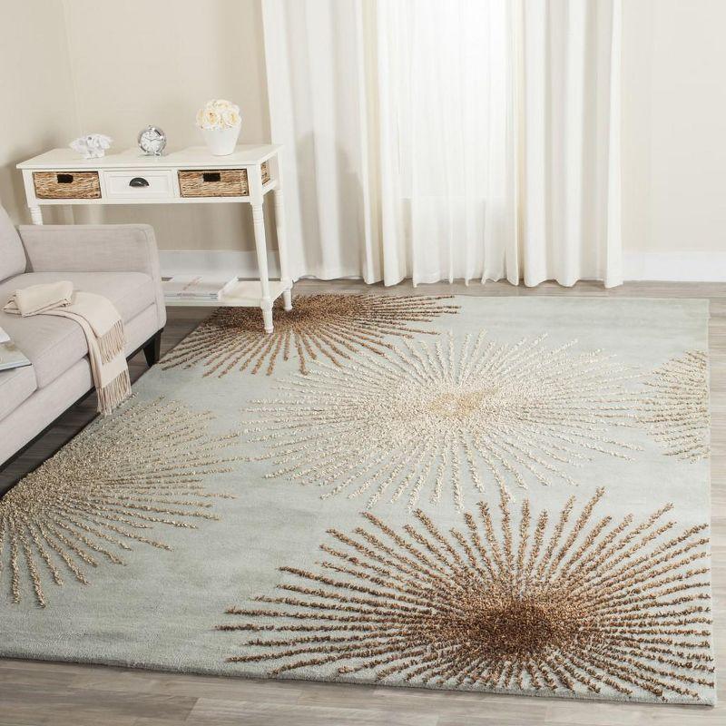 Soho SOH712 Hand Tufted Indoor Area Rug - Light Blue/Multi - 8'9"x11'9" - Safavieh.
