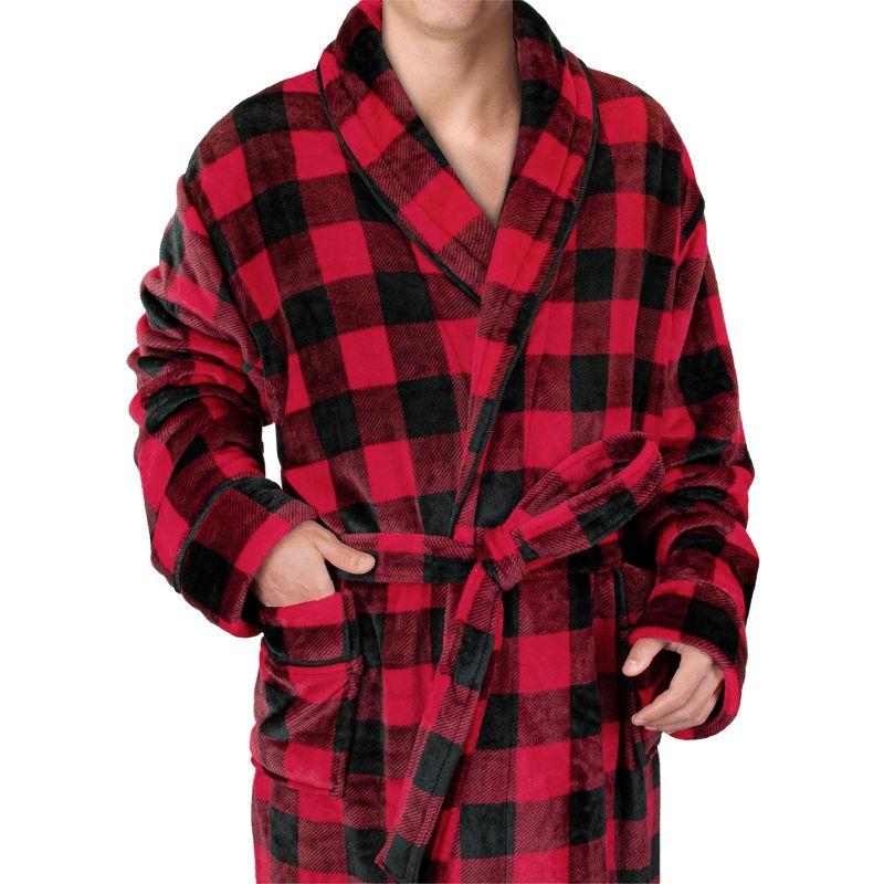 Rosalind Wheeler Speight Fleece Mid-Calf Bathrobe with Pockets