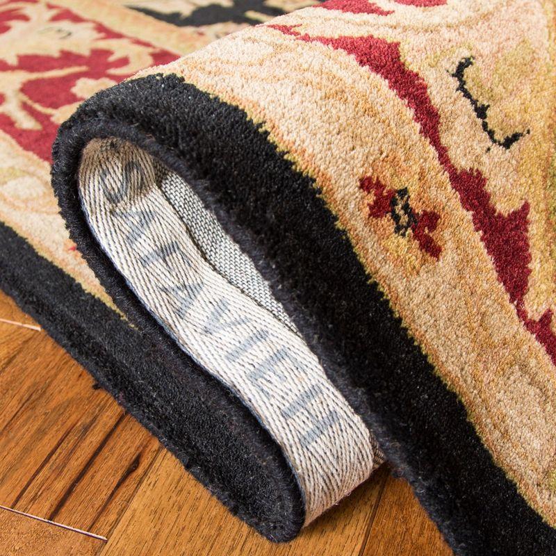 Classic CL244 Hand Tufted Runner Rug - Black/Burgundy - 2'3"x8' - Safavieh.
