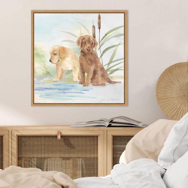 Amanti Art Woodland Dogs II by Cynthia Coulter Framed Wall Art Print