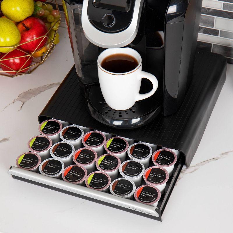 Mind Reader Single-Serve Coffee Pod Drawer 36 Pod Capacity Black