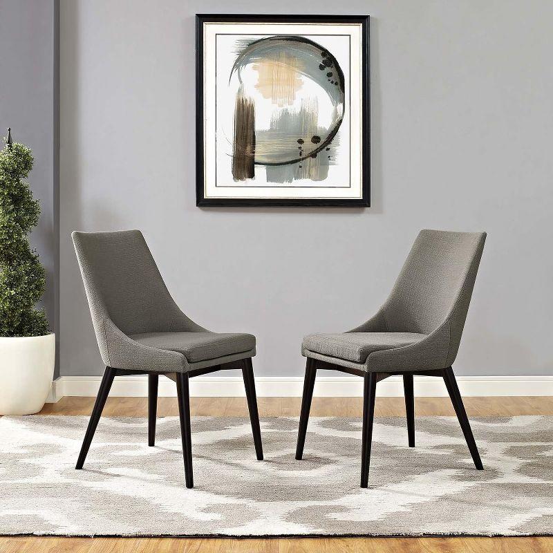 ModwayViscount Dining Side Chair Fabric Set of 2