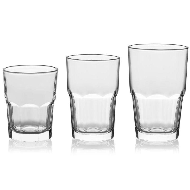 Libbey Libbey Boston 18-Piece Tumbler, Rocks and Juice Glass Set