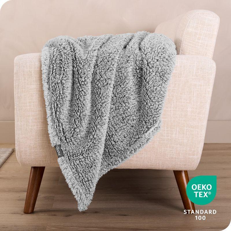 Bare Home Cozy Faux Shearling Blanket