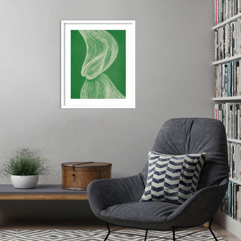 Amanti Art Emerald Motion II by Incado Wood Framed Wall Art Print