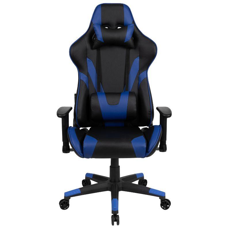 X20 Blue LeatherSoft Ergonomic Reclining Gaming Chair