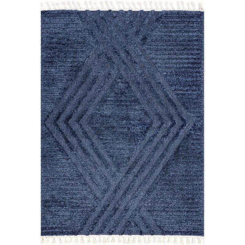 Nuloom Risette Geometric Shag Tassel Indoor Area Rug