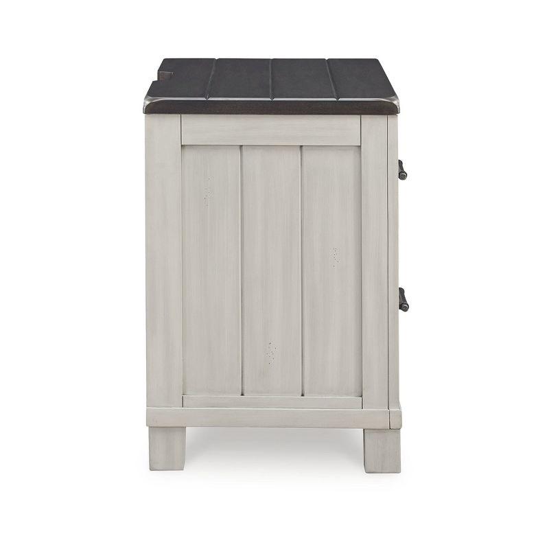 Signature Design by Ashley Darborn 2 Drawer Nightstand, Gray & Brown