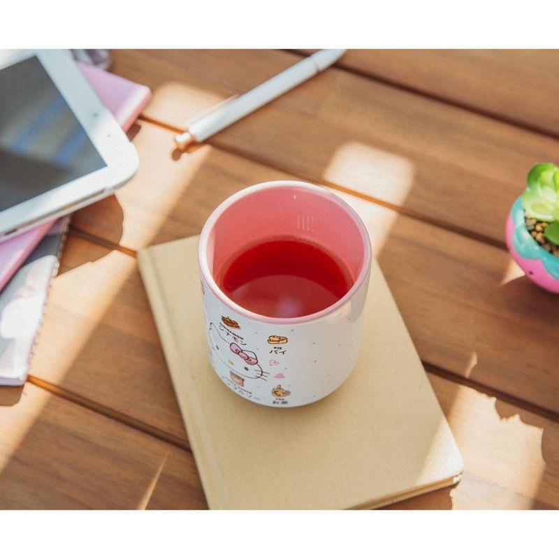 Silver Buffalo Sanrio Hello Kitty Apple Icons Ceramic Tea Cup | Holds 9 Ounces