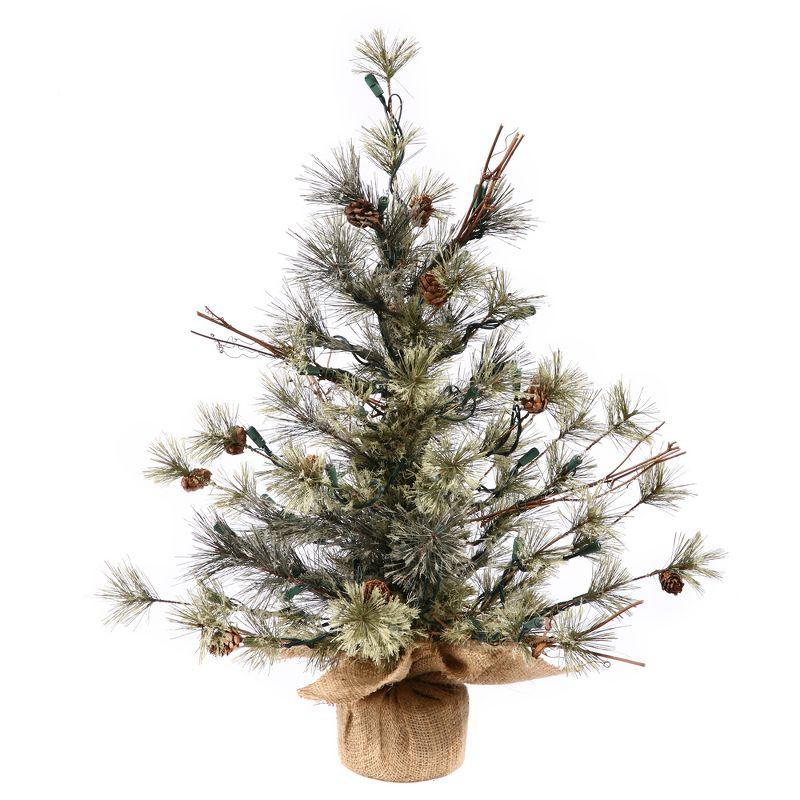 Rustic Dakota Pine 36" Tabletop Christmas Tree with Burlap Base