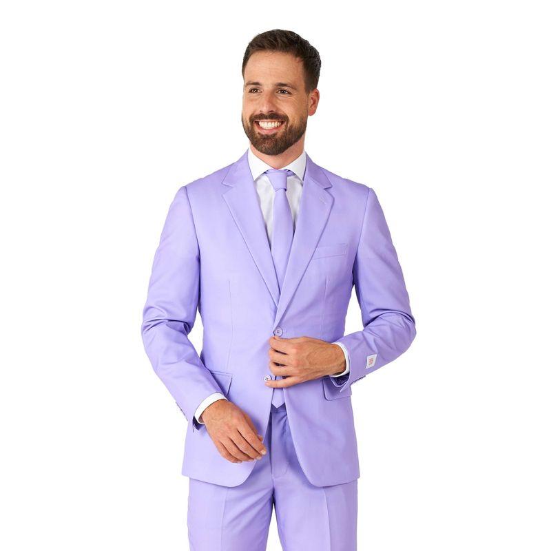 OppoSuits Solid Color Party Suits - Colorful Outfits for Prom, Weddings, Bachelor Parties - Lavender  - Size 50