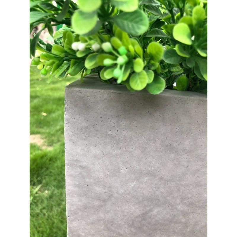 Rosemead Home & Garden, Inc.12" x 23" Rectangular Kante Lightweight Modern Outdoor Planter Natural Concrete